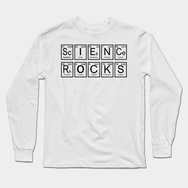 Science Rocks. Science Nerd Gift. Long Sleeve T-Shirt by KsuAnn